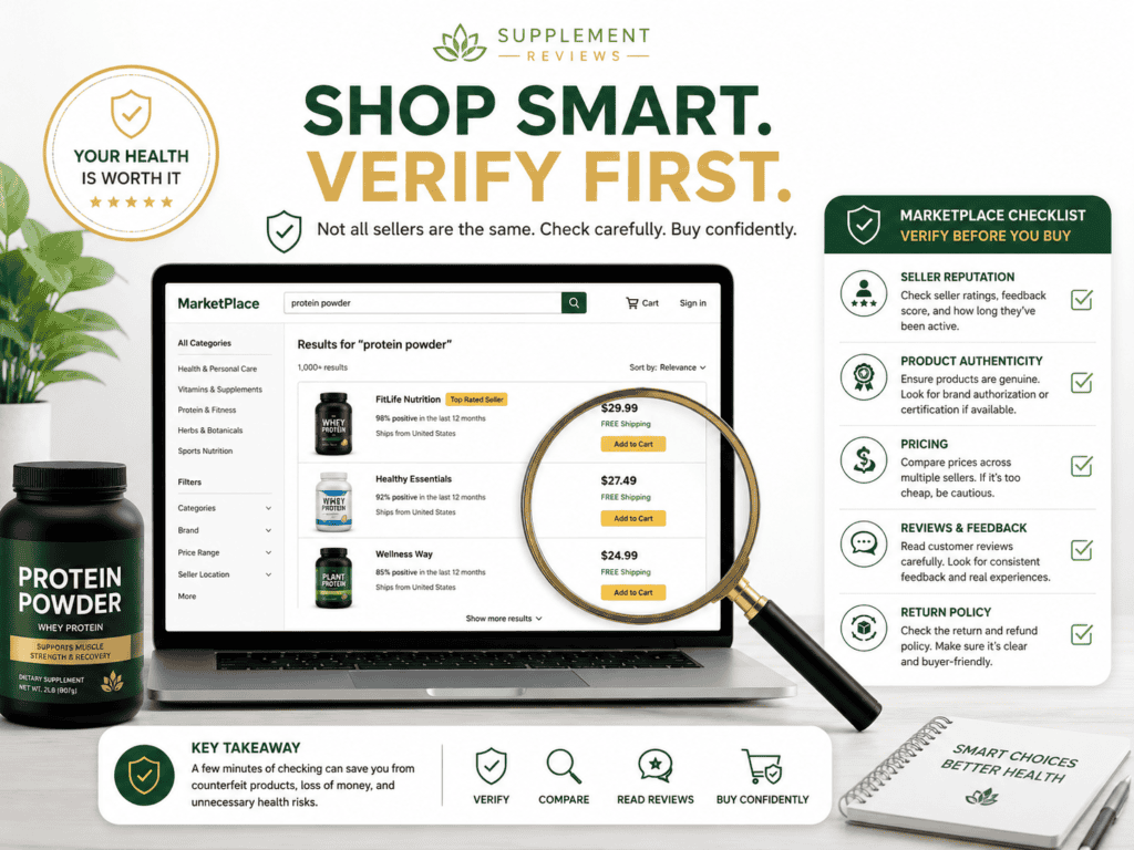 Ikaria Lean Belly Juice buying checklist image with supplement bottle, order confirmation, shipping box, and customer support contact card