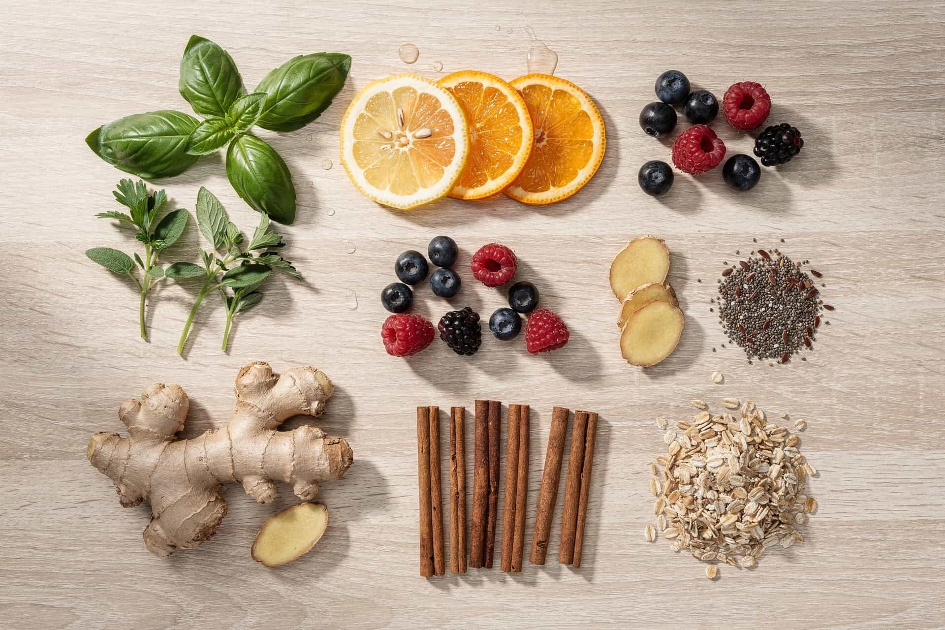 Ikaria Belly Juice ingredients including botanicals, fiber, vitamins, and minerals